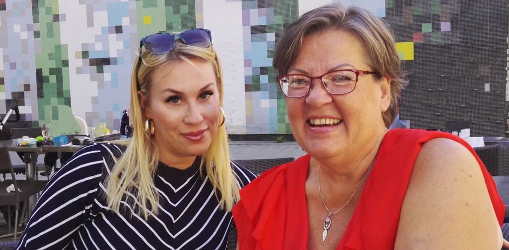 Camilla Elfving och Katarina